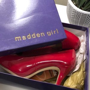 Red Patent Pumps